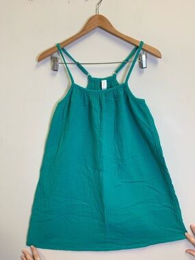 stars above Teal Spaghetti Strap Chemise